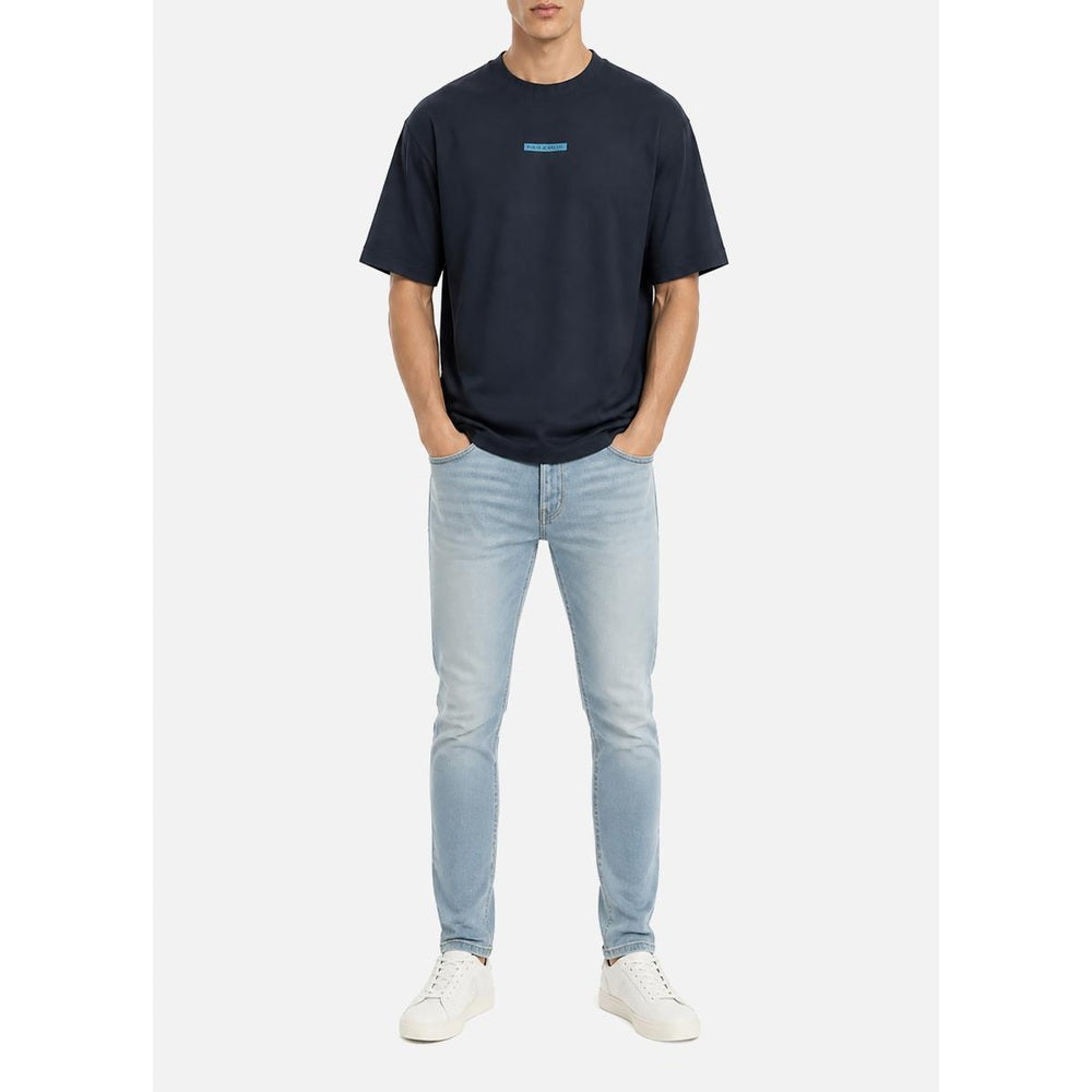 Polo Mens Pjc Contrast Hd T-Shirt In Navy