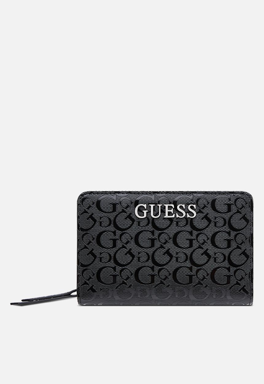 Guess Abbas Sling French Wallet In Black