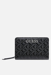 Guess Abbas Sling French Wallet In Black