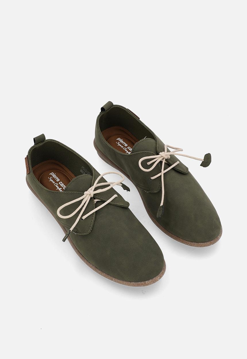 Pierre Cardin Ladies Riviera Shoes In Olive Green