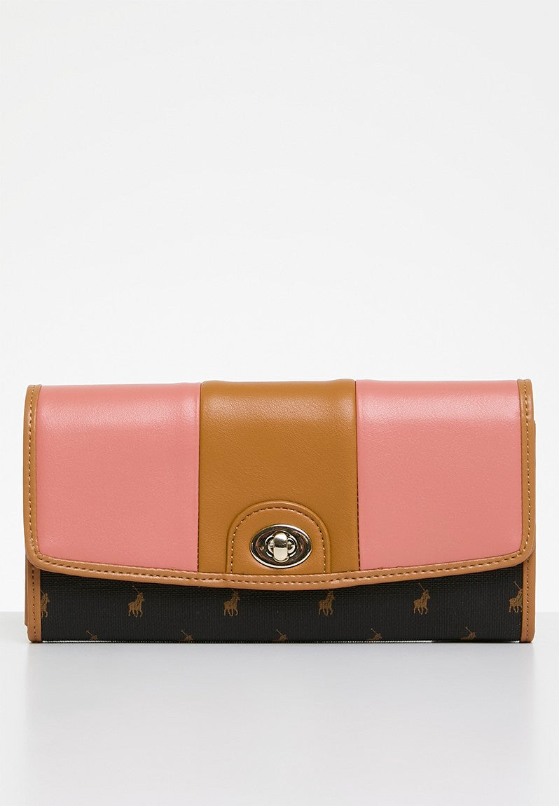 Polo Casablanca Clutch Purse Coral