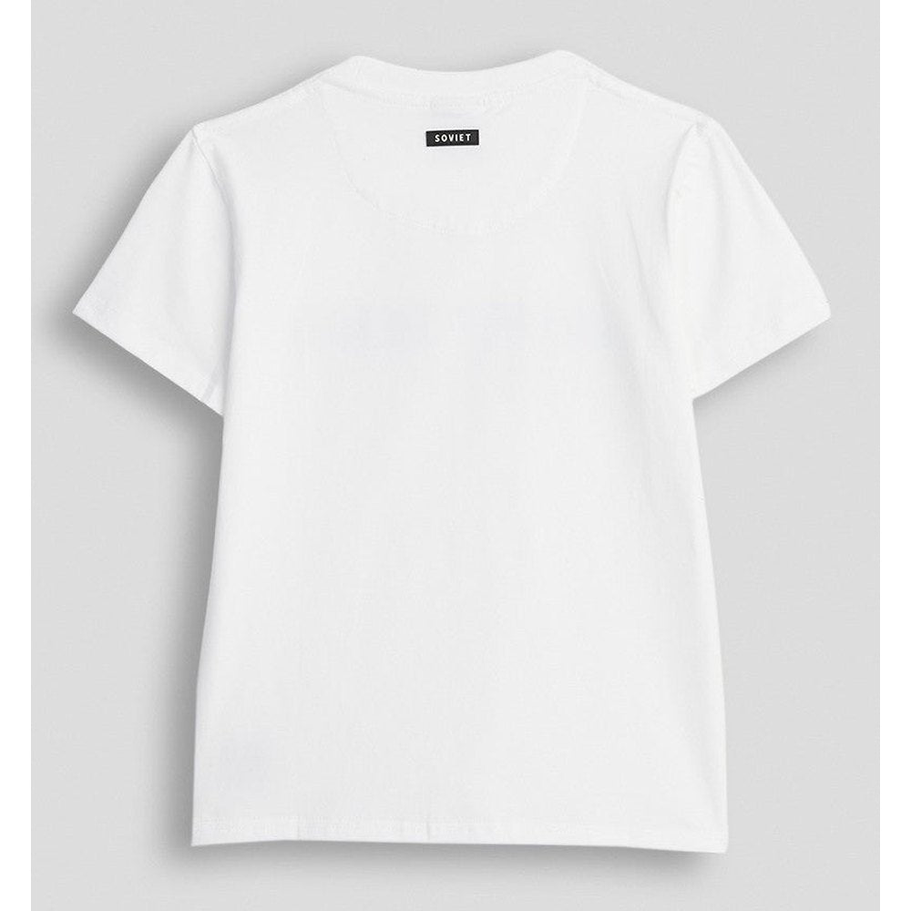 Soviet Newman Mens Short Sleeve Fashion T-Shirt In White
