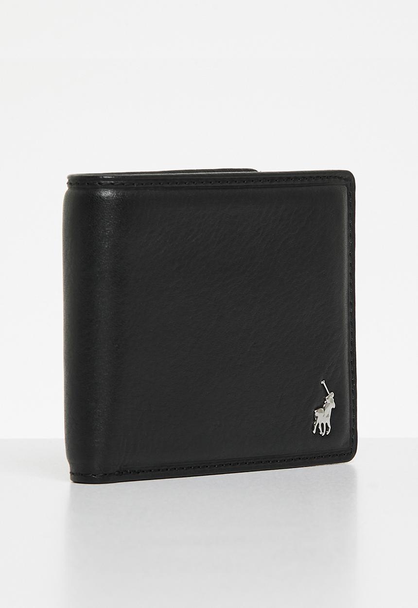 Polo Billfold Wallet With Coin Insert In Black