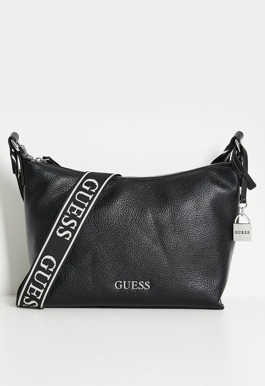 Guess Maleena Convertible Top Zip Black In Black