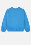 Nike Girls French Terry Crew Sweatshirts In University Blue