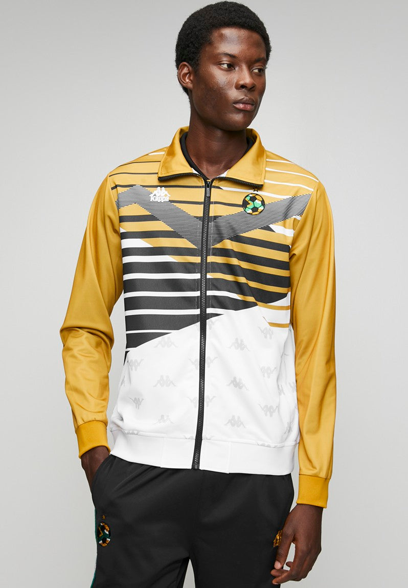Kappa Bafana 30th Anniversary Jacket In Gold Multi