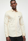 Polo Mens Essential Sateen Long Sleeve Shirt In Stone