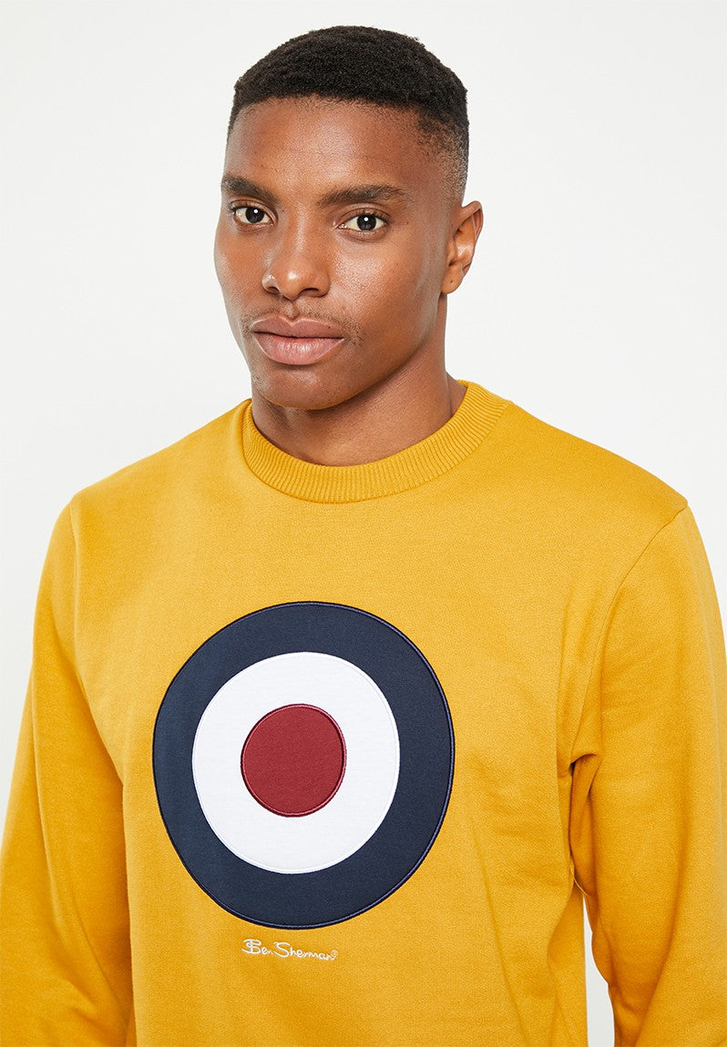 Ben Sherman Mens Dijon Target Crew Sweater