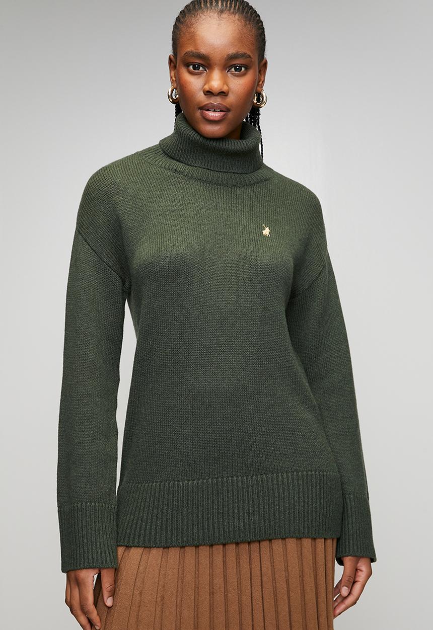 Polo Womens May Relaxed Jersey In Olive