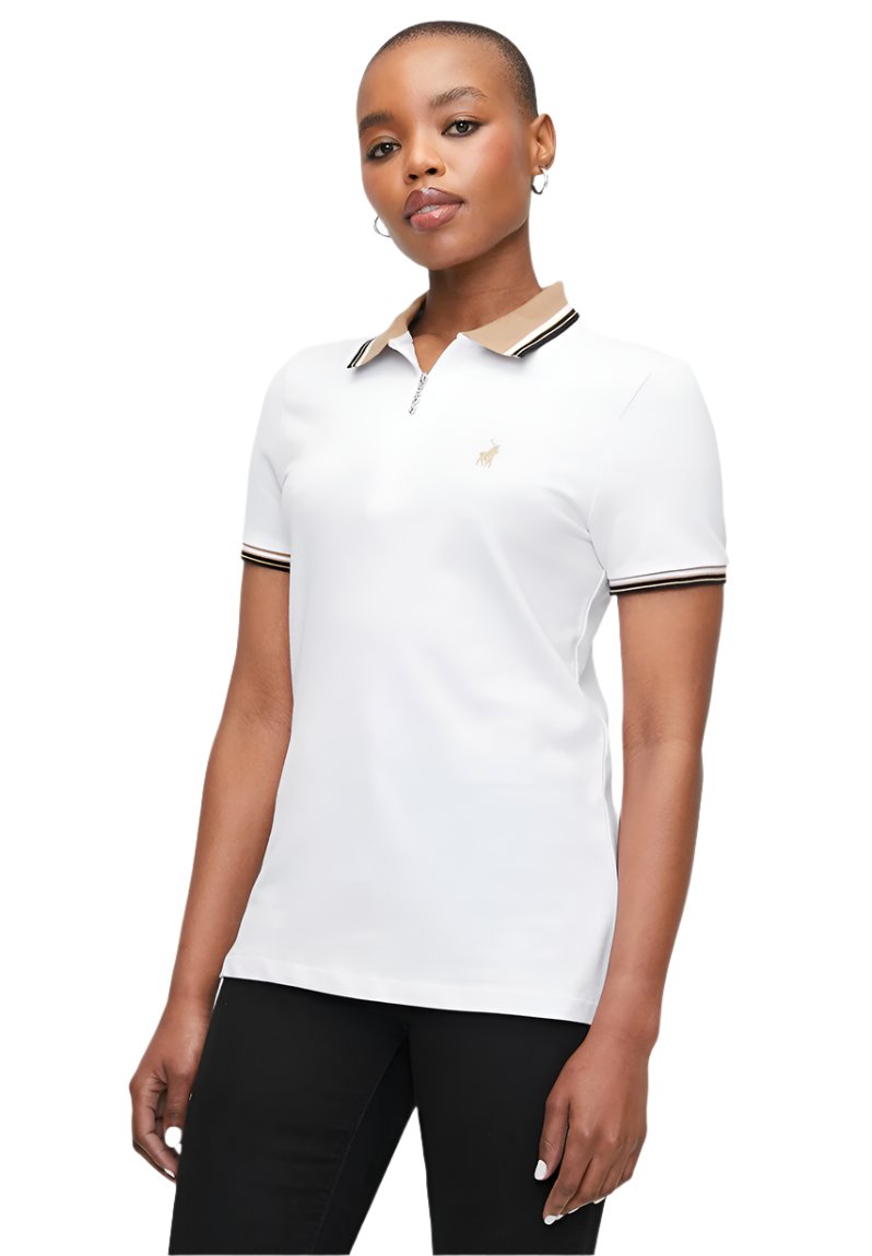 Polo 0048970 Wmn Madison Ss Golfer  White