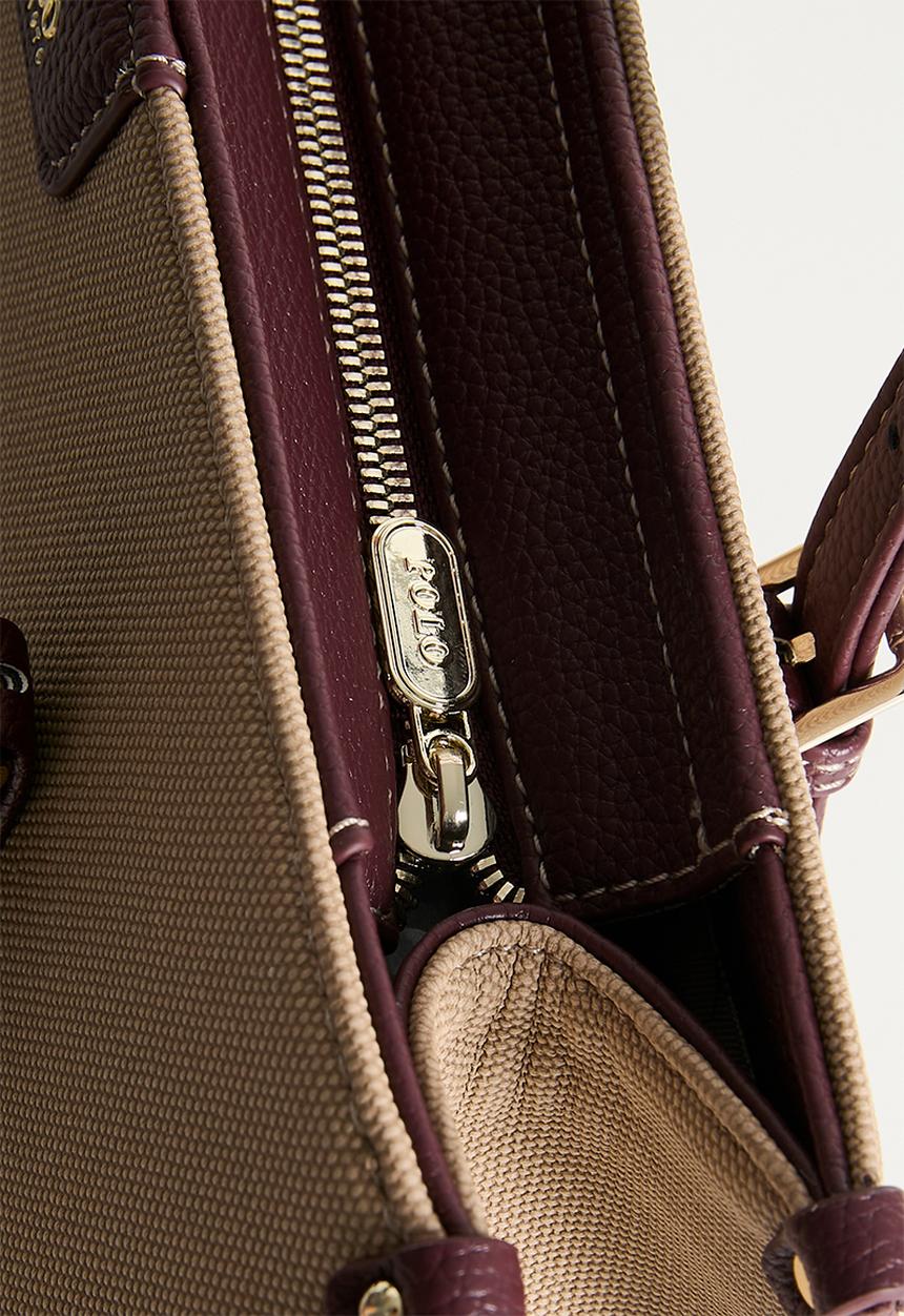 Polo Womens Cabana Book Tote In Beige