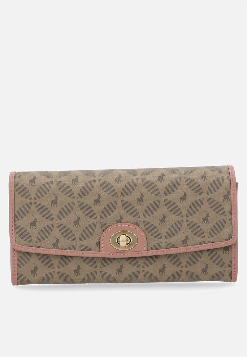 Polo Havana  Clutch Purse  Dusty Pink