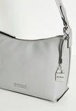 Guess Maleena Converible Top Zip Bag In Dove Grey