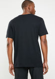 RVCA Mens Big Rvca Short Sleeve T-Shirt In Black & Grey