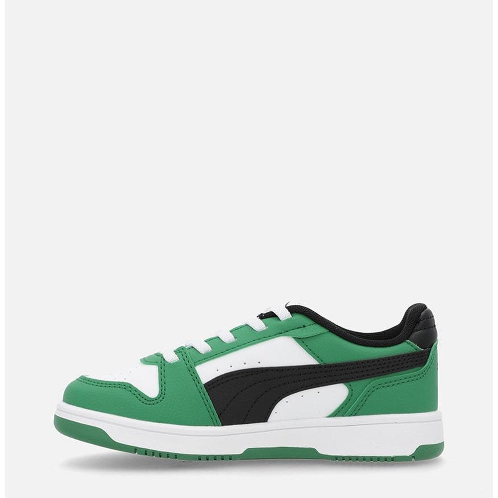 Puma Boys Rebound Slam Lo Ac Ps Sneakers In Green/Black/White