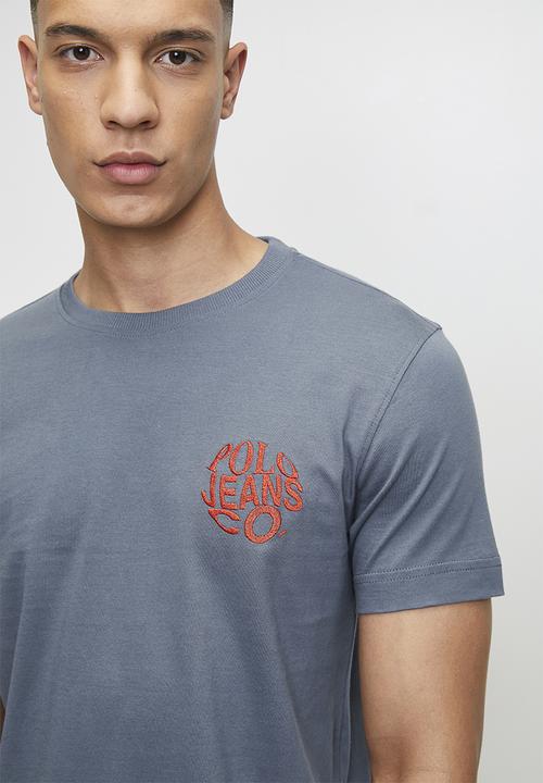 Polo Mens PJC Circular Logo In Blue