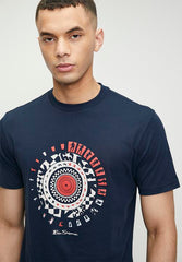 Ben Sherman W78218 Motion Target Puff Print Navy