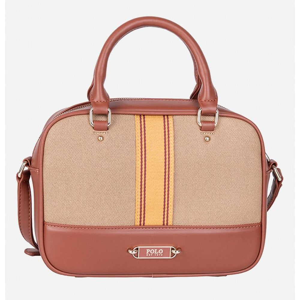 Polo Riviera Top Handle Camera Bag In Tan