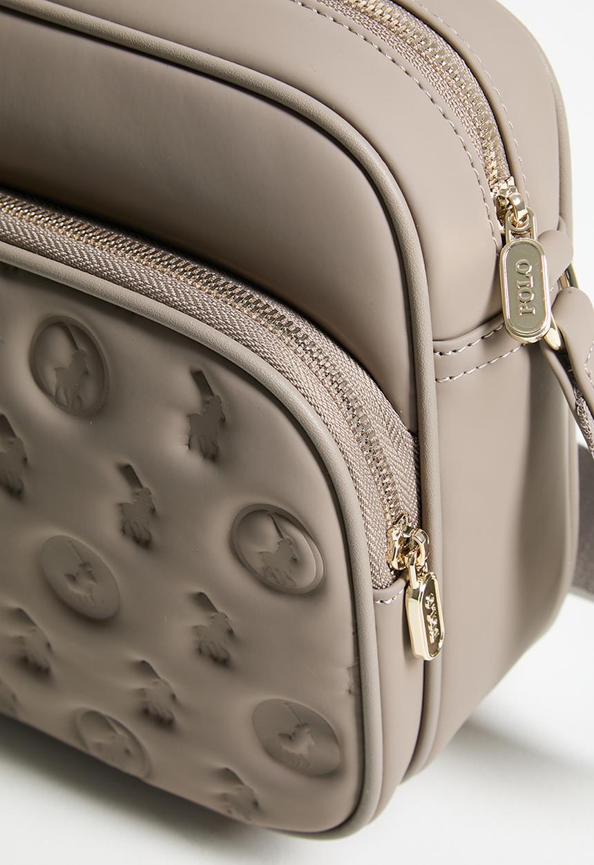 Polo Womens Luna Utility Crossbody Bag In Mushroom