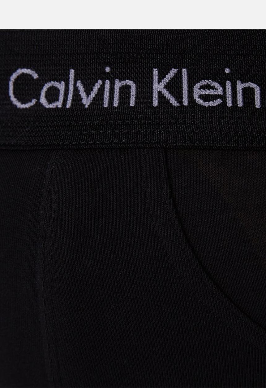 Calvin Klein Mens 3 Pack Hip Briefs In Black