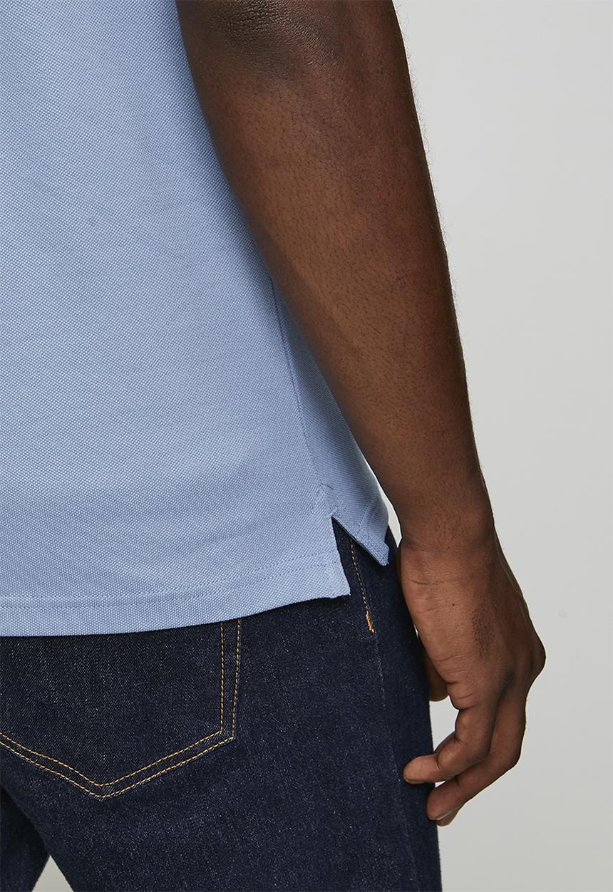 Polo Mens Essential Pique Golfer In Blue