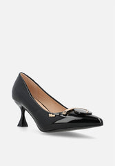 Plum Ladies Alma Heels In Black