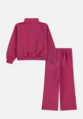 Nike Girls Wide Leg Club Set In Sweet Beet