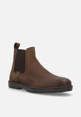 Hush Puppies Hpm00821 Mens Amir Oily Leather Shoes Brown