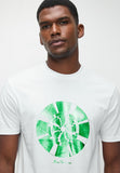 Ben Sherman Mens Disk Foil T-Shirt In White