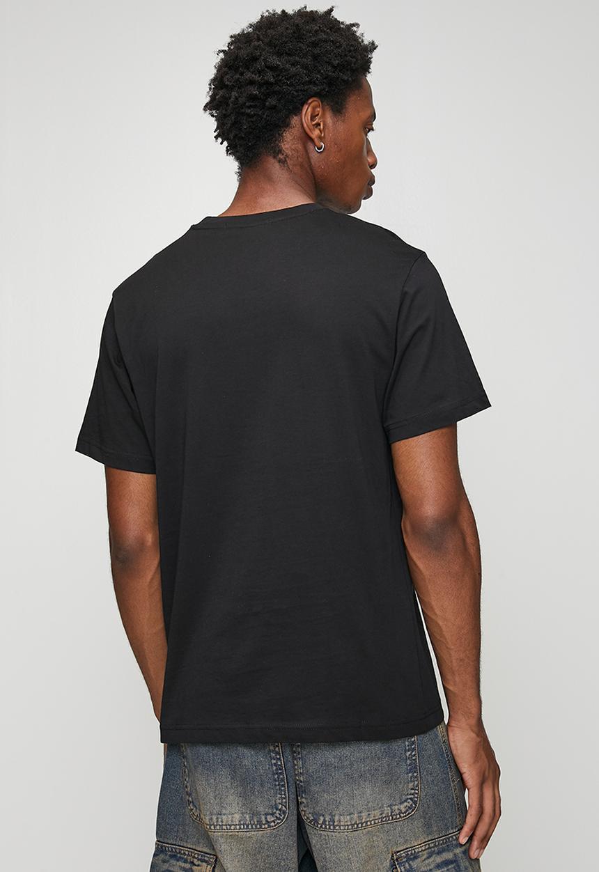 Replay Mens Basic Logo T-shirt In Black