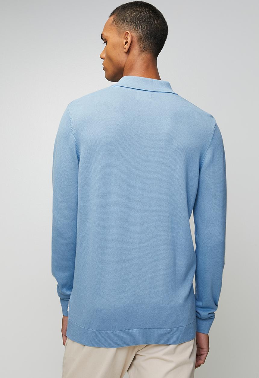 Ben Sherman Knit Sportshirt In Blue