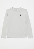 Polo 0055417 Boys Ashton Ls Tee  Light Grey