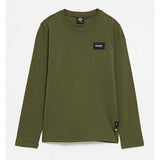 Soviet Boys Kobi Long Sleeves Crew Neck T-Shirts In Olive