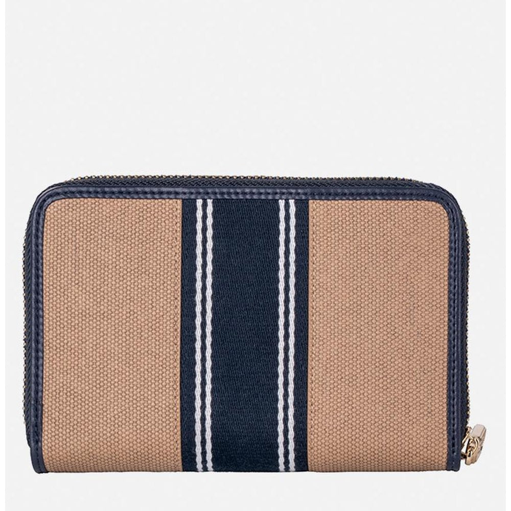 Polo Riviera Smalls Medium Zip Around Purse In Navy