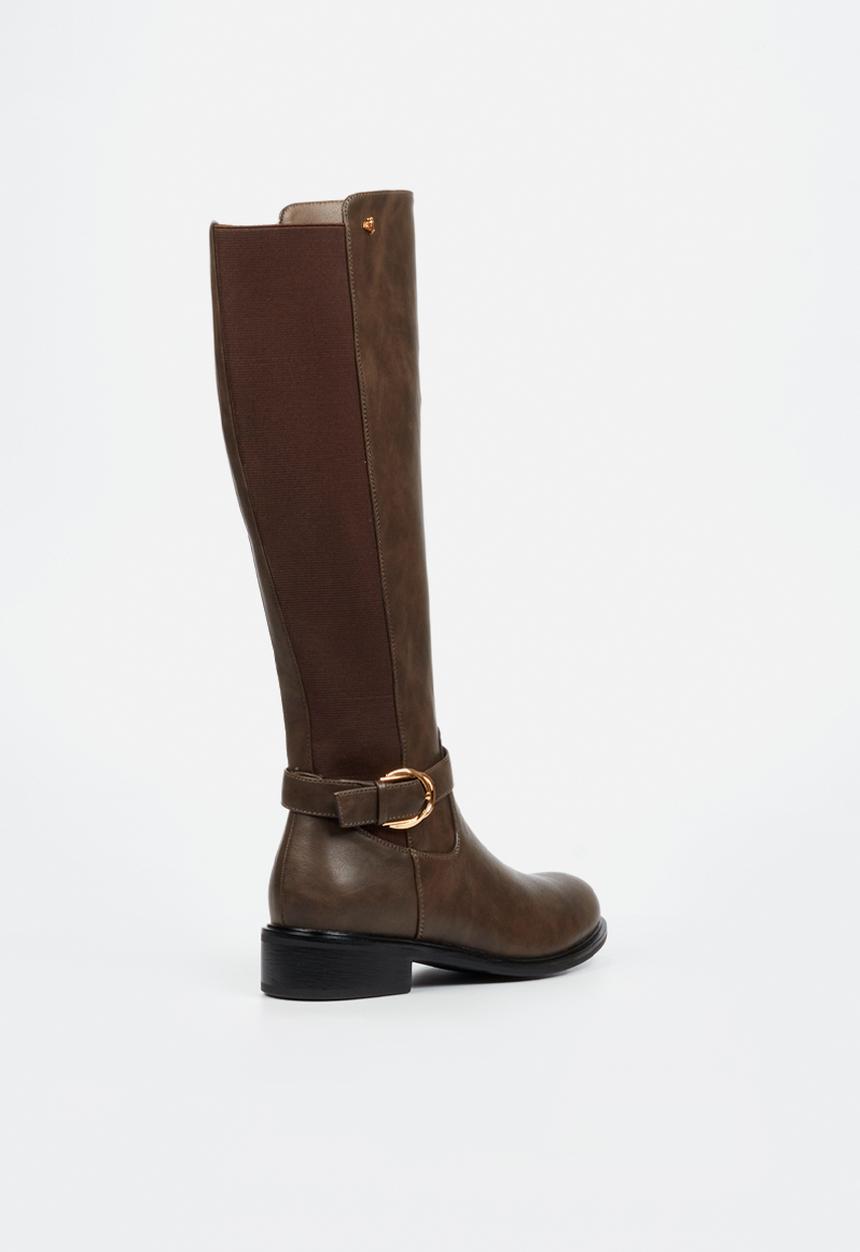 Butterfly Feet Ladies Huda 21 Boots Chocolate