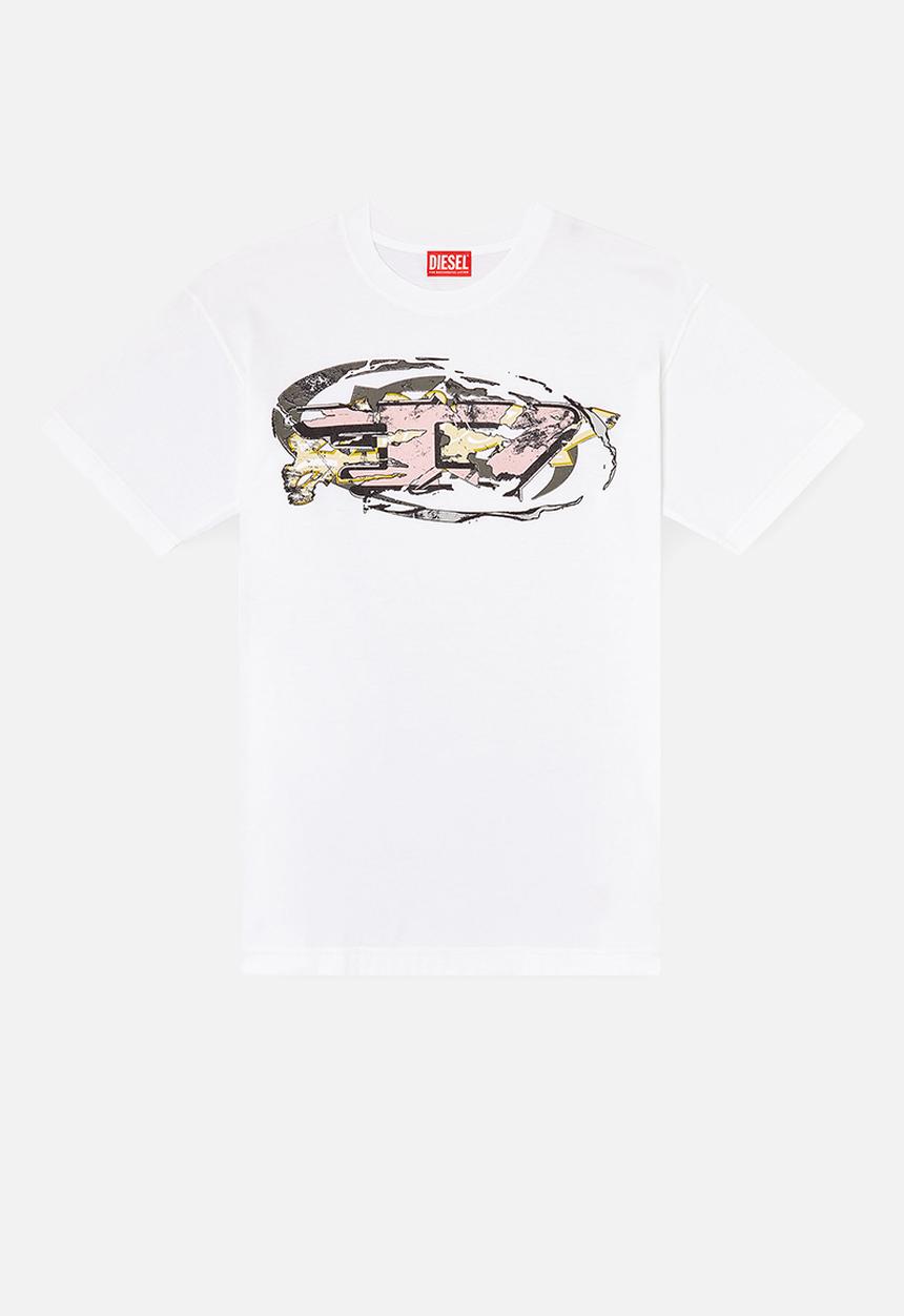 Disel Mens T-Norm-T11 Regular T-Shirt In White