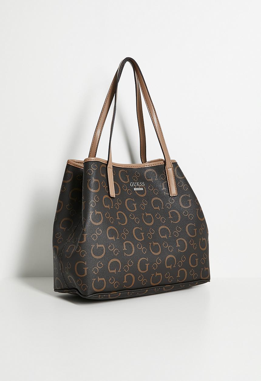 Guess Portini Trap Tote Bag In Natural
