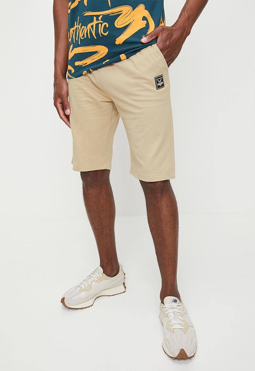 Soviet Mens Beserk Track Shorts In Safari