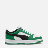 Puma Kids Rebound Slam Low Infant Shoes In White & Green