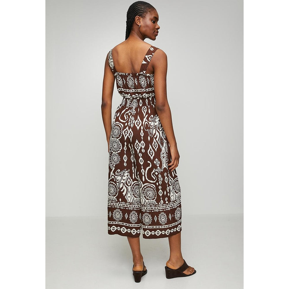 Mandi Ladies Jumpsuit In Brown