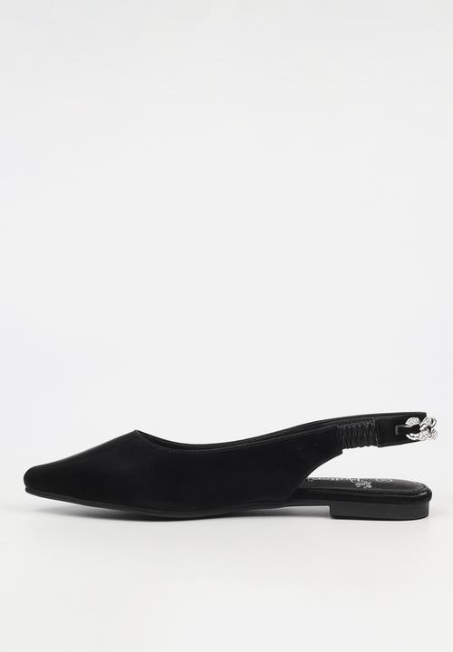Butterfly Feet Ladies Frida 2 Flat Shoes In Black