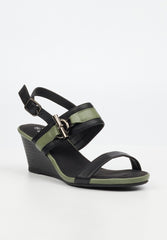 Butterfly Feet Ladies Shani 12 Heels In Black and Green