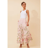 Stella Morgan Ladies Trousers In Pink Floral