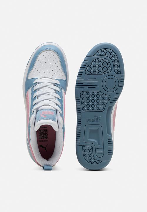 Puma Kids Rebound V6 Lo Jr Shoes White Multi