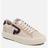 Palladium Womens Ace Lo Mix Leather Shoes In Sand