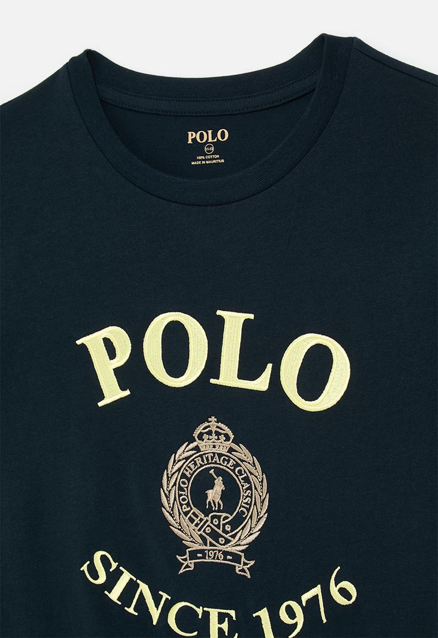 Polo Boys Logan Crested T-Shirt In Navy