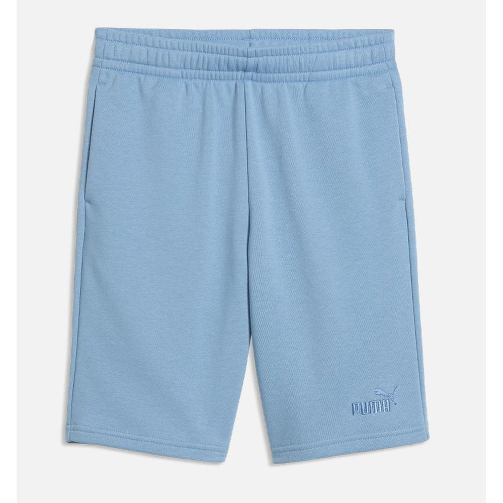 Puma Boys Essentials Small No 1 Logo Shorts In Zen Blue