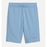 Puma Boys Essentials Small No 1 Logo Shorts In Zen Blue