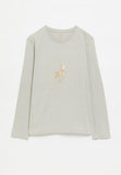 Polo 0055028 Gilrs Olivia Printed Ls Tee  Putty