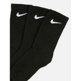 Nike Unisex Kiddies Basic 3 Pack Crew Socks In Black